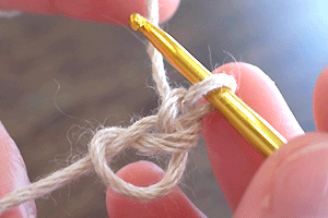 糸の輪の作り目：完成イメージ
